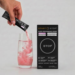 STOP Melatonin-Free Sleep & Relaxation Drink Mix with Magnesium, Glycine, L-Theanine, Tart Cherry, Chamomile & Valerian - Supports Falling Asleep, Staying Asleep & Sleep Quality - 11 Active Ingredients - 14 Servings